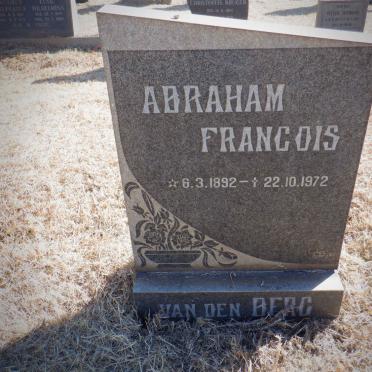 BERG Abraham Francois, van den 1892-1972