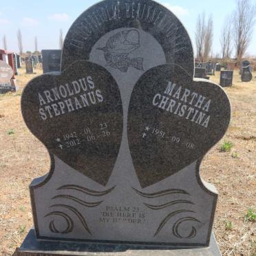 BERG Arnoldus Stephanus, van den 1942-2012 &amp; Martha Christina 1951-
