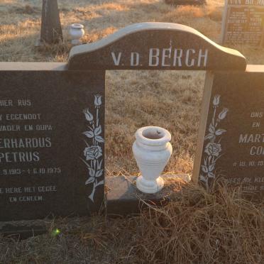 BERGH Gerhardus Petrus, v.d. 1913-1975 &amp; Martha Maria Cornelia 1917-1991