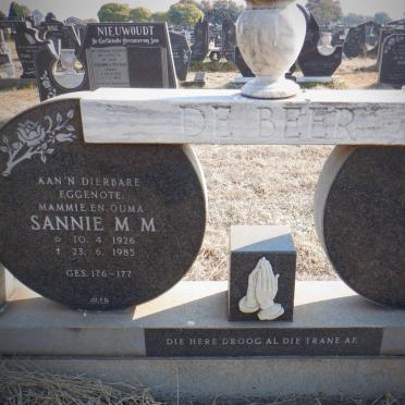 BEER Sannie M.M., de 1926-1985