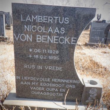 BENECKE Lambertus Nicolaas, von 1928-1995