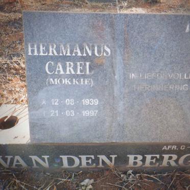 BERG Hermanus Carel, van den 1939-1997