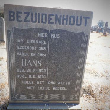 BEZUIDENHOUT Hans 1928-1876