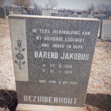 BEZUIDENHOUT Barend Jakobus 1916-1976