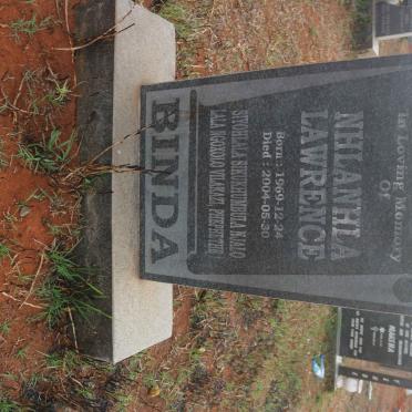 BINDA Nhlanhla Lawrence 1969-2004