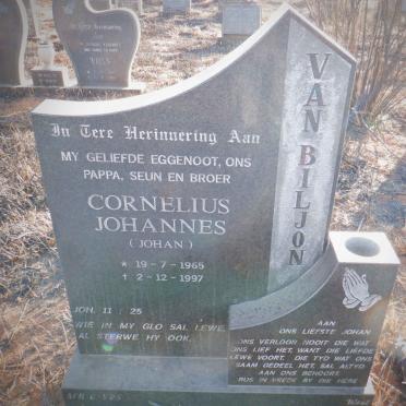BILJON Cornelius Johannes, van 1965-1997