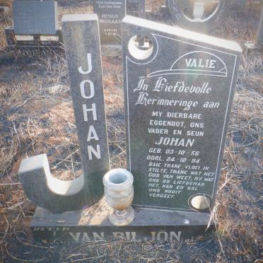 BILJON Johan, van 1956-1994