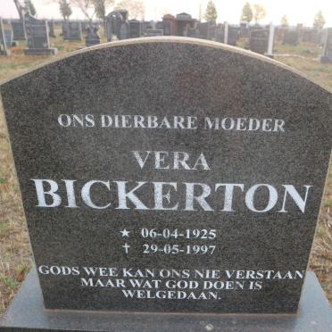 BICKERTON Vera 1925-1997