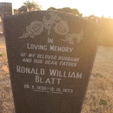BLATT Ronald William 1930-1973