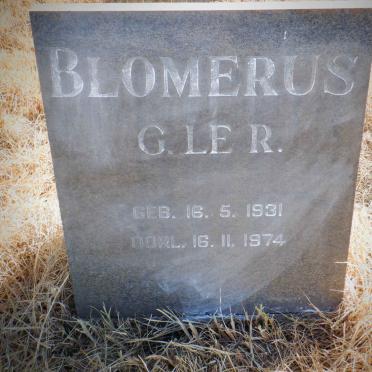 BLOMERUS G. Le R. 1931-1974