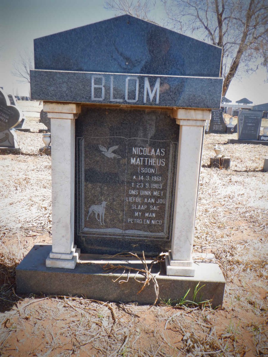 BLOM Nicolaas Mattheus 1961-1989