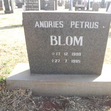 BLOM Andries Petrus 1908-1985