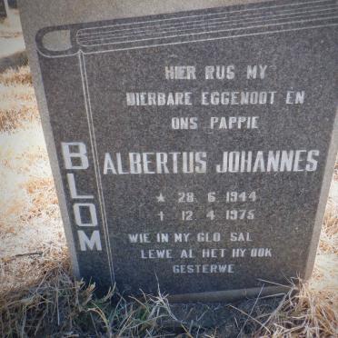 BLOM Albertus Johannes 1944-1975