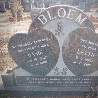 BLOEM Basie 1932-1996 &amp; Lettie 1940-2015