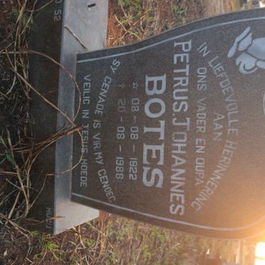 BOTES Petrus Johannes 1922-1988