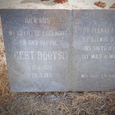 BOOYSE Gert 1926-1971