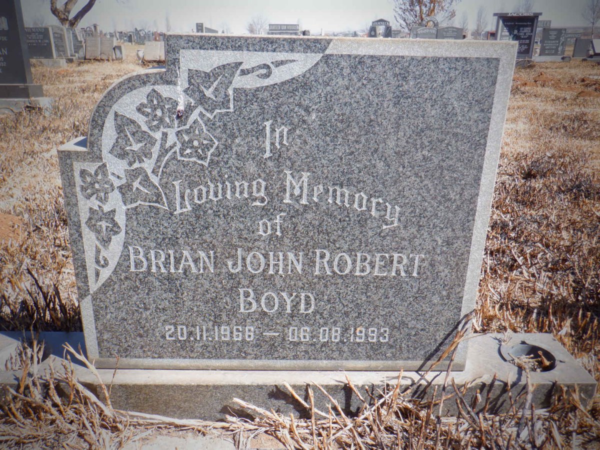 BOYD Brian John Robert 1966-1993