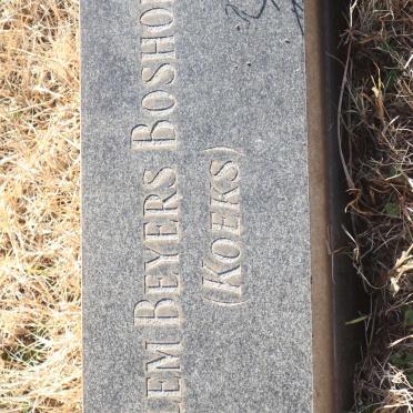BOSHOFF Willem Beyers