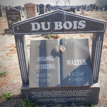BOIS Walter, du 1949-2012 &amp; Johanna Christina 1962-2012