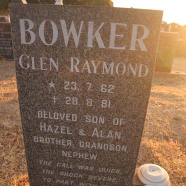 BOWKER Glen Raymond 1962-1981