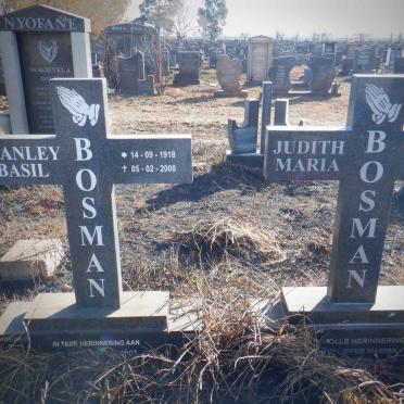 BOSMAN Stanley Basil 1918-2008 &amp; Judith Maria 1918-2015