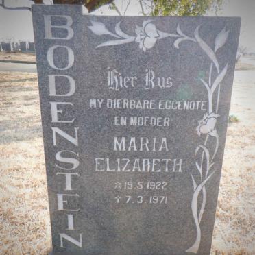 BODENSTEIN Maria Elizabeth 1922-1971