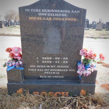 BOSCH Nicolaas Johannes 1959-2009