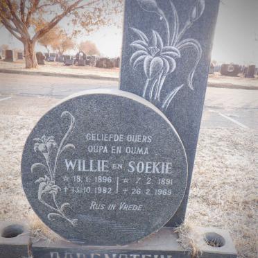 BODENSTEIN Willie 1896-1982 &amp; Soekie 1891-1969