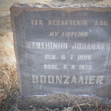 BOONZAAIER Marthinus Johannes 1928-1970