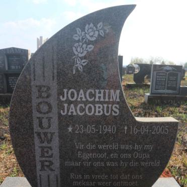 BOUWER Joachim Jacobus 1940-2005 