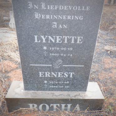 BOTHA Ernest 1970-2002 &amp; Lynette 1970-2001