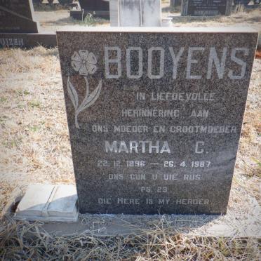 BOOYENS Martha C. 1896-1987