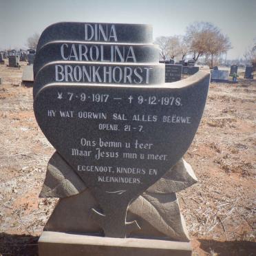 BRONKHORST Dina Carolina 1917-1978