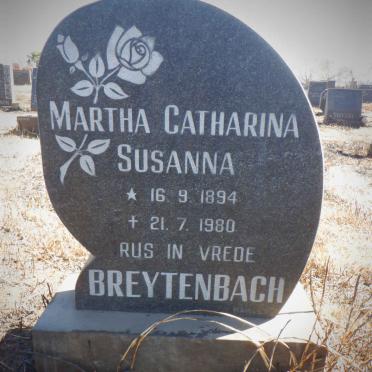 BREYTENBACH Martha Catharina Susanna-1894-1980