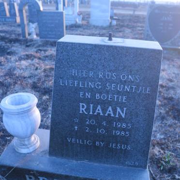 BREEDT Riaan 1985-1985