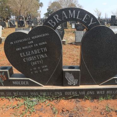 BRAMLEY Elizabeth Christina 1941-1991
