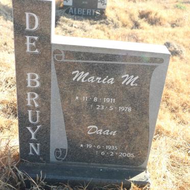BRUYN Daan, de 1935-2005 &amp; Maria M. 1911-1978