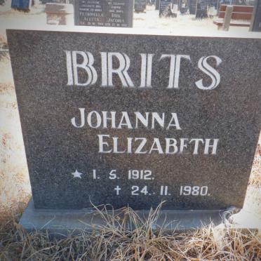 BRITS Johanna Elizabeth 1912-1980