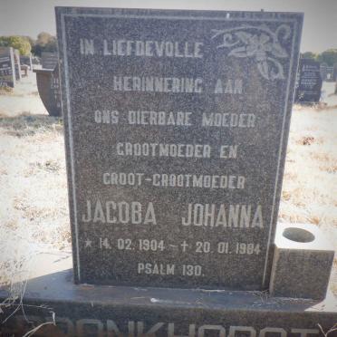 BRONKHORST Jacoba Johanna 1904-1984