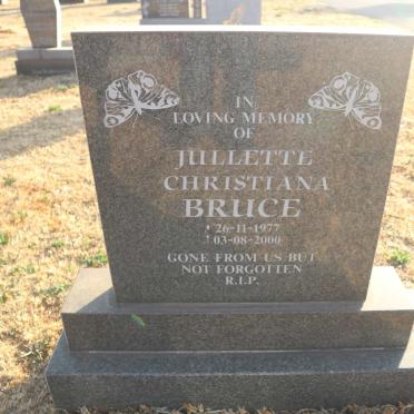 BRUCE Jullette Christiana 1977-2000