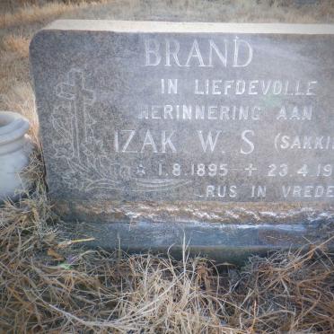 BRAND Izak W.S. 1895-1979