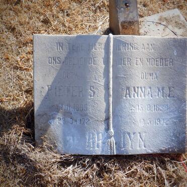 BRUYN Pieter S., de 1895-1972 &amp; Anna M.E. 1898-1972