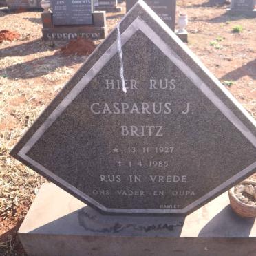 BRITZ Casparus J. 1927-1985