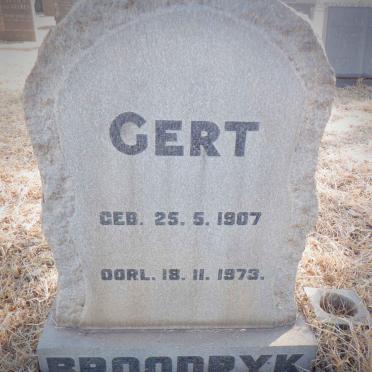 BROODRYK Gert 1907-1973