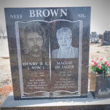 BROWN Henry P.L. 1969-2003 :: DE JAGER Maggie 1976-2018