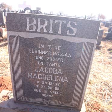 BRITS Jacoba Magdelena 1908-1988