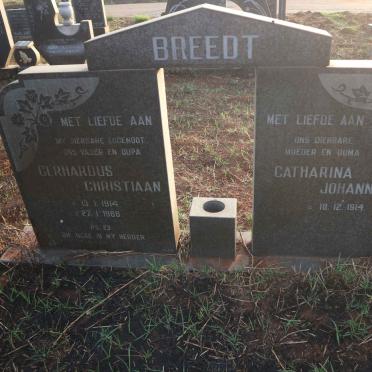 BREEDT Gerhardus Christiaan 1914-1988 &amp; Catharina Johanna M. 1914-