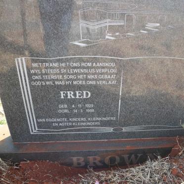BROWN Fred 1929-1998