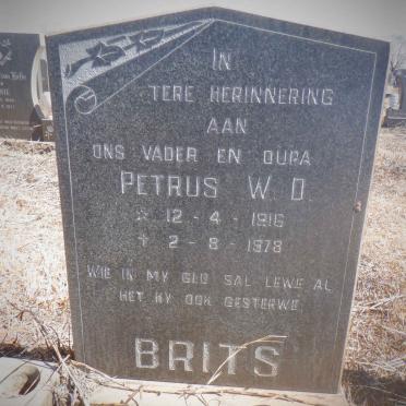 BRITS Petrus W.D. 1916-1978
