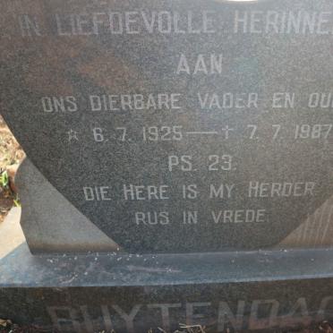 BUYTENDAG Ruben 1925-1987